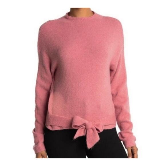 WAYF blush Bow Soft Sweater Size xs NEW - Picture 1 of 5
